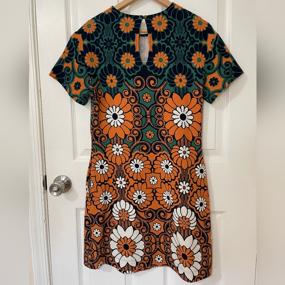 Maeve Orange and Green Floral Dress Size XS - Picture 3 of 11